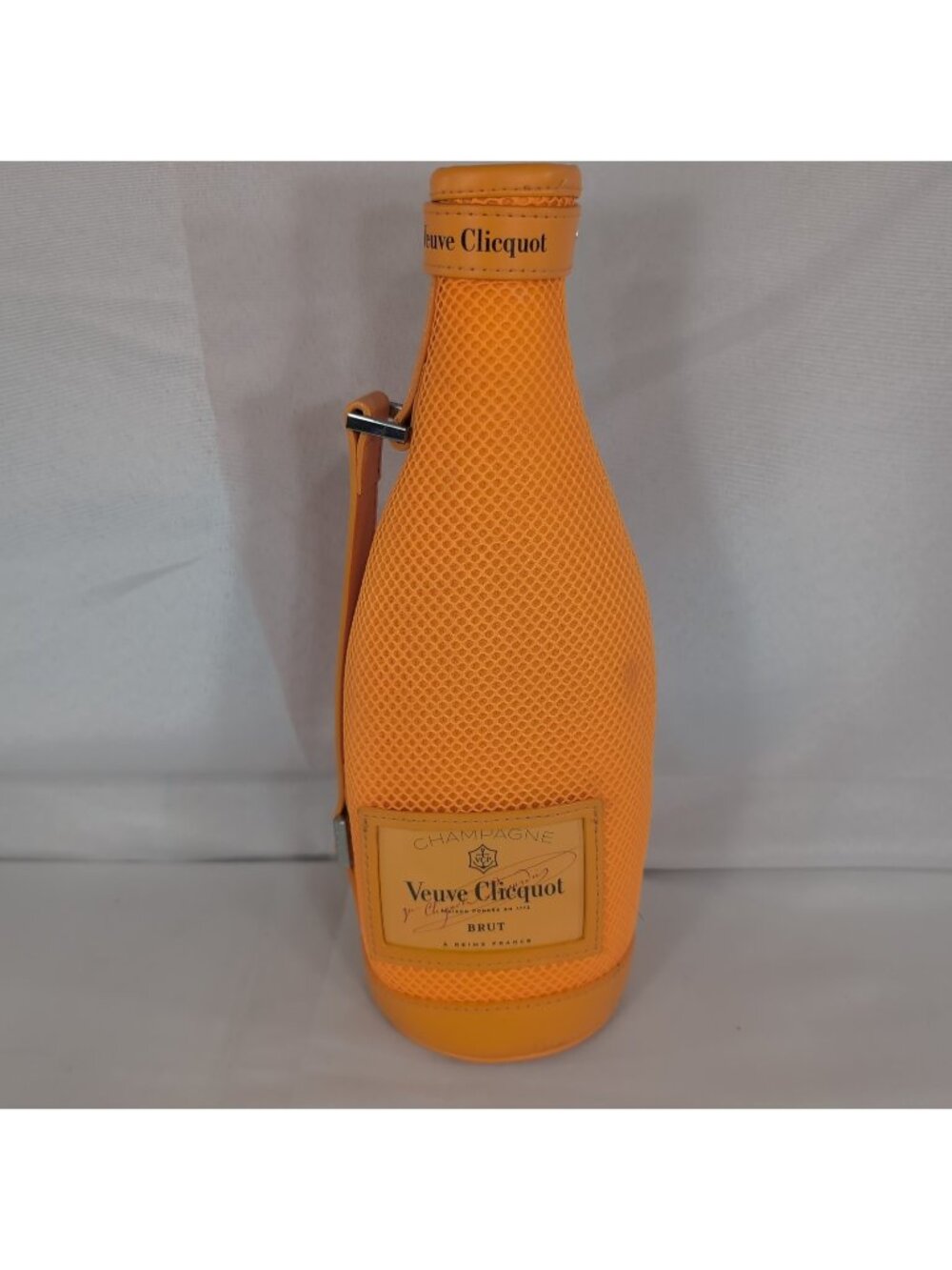 Veuve Clicquot Brut Champagne Orange Ice Jacket Mesh Bottle Cover Sleeve Holder